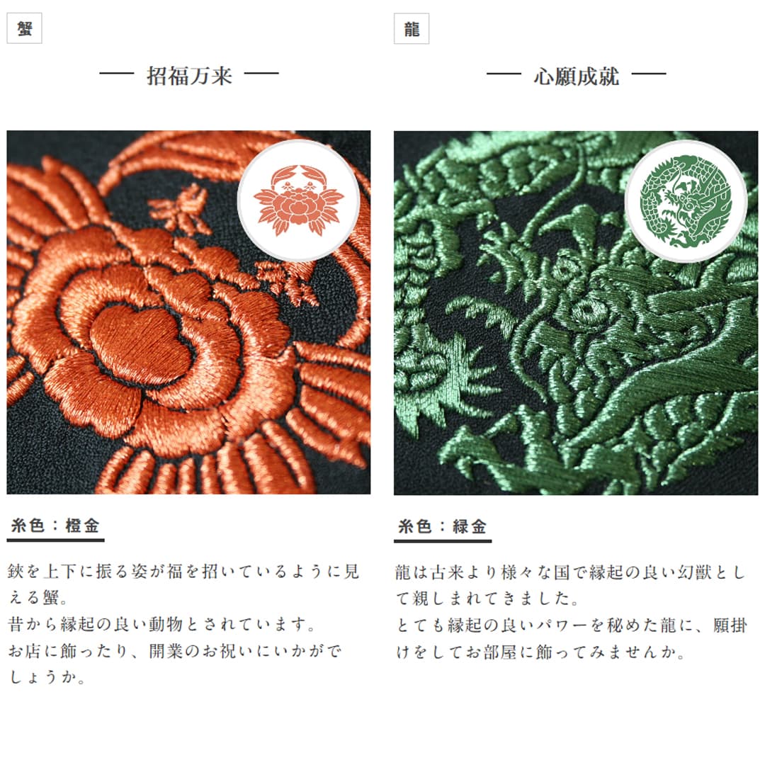 家紋刺繍額　京都