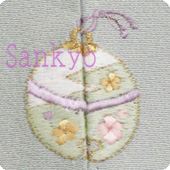 鈴 お洒落紋 着物 華紋 刺繍 加賀紋