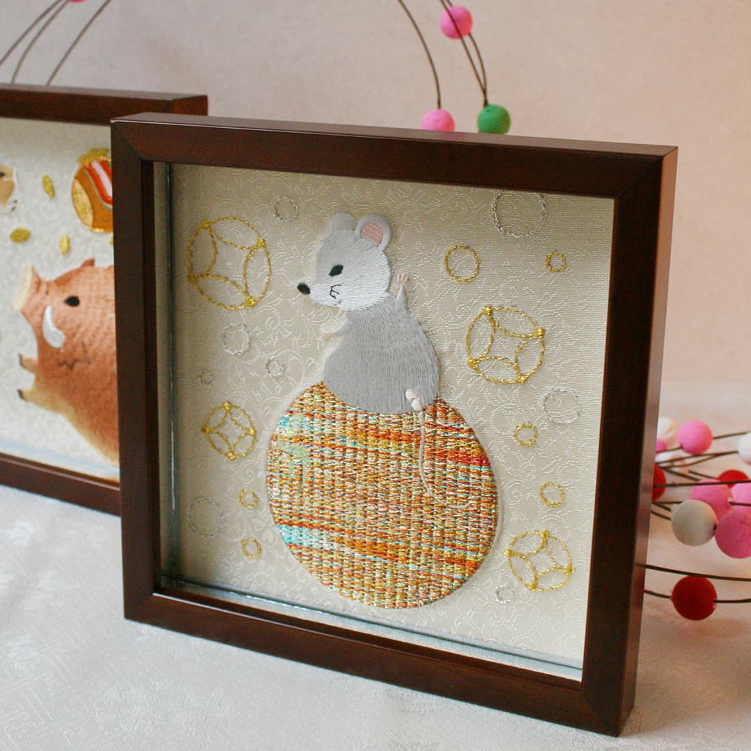 干支飾り 干支刺繍